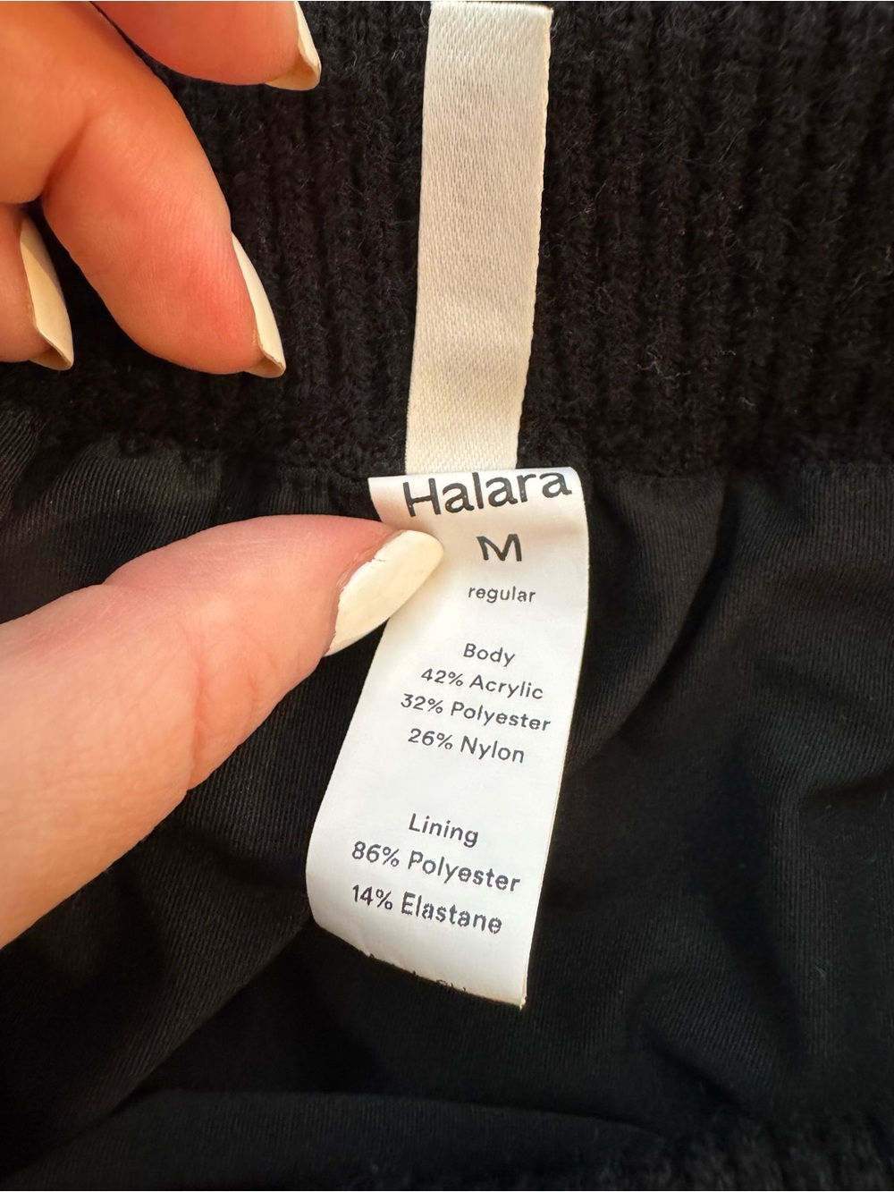 HALARA Black Scalloped Knit Mini Skirt - Picture 4 of 6